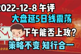 指数来回震荡，每天都在考验5天线，下午是否还能碰趋势线？视频封面