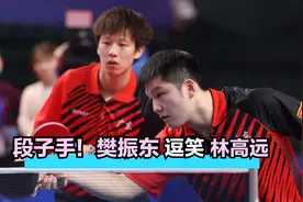 爆笑凡尔赛！樊振东坏笑，霸气一语逗笑林高远，世界第一幽默可爱视频封面
