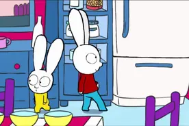 超人兔：西蒙当爸爸，打扫卫生做早饭睡前一个晚安吻，今天真棒啊视频封面