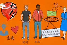 七夕节两个小伙子用2000元追一个女生：思维对于“爱情”太重要了