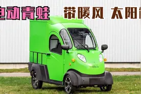 全封闭“电动青蛙”四轮车，带暖风不怕天冷，车顶还带太阳能！视频封面