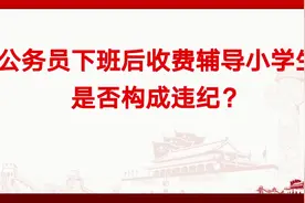 公务员下班后收费辅导小学生是否构成违纪？视频封面
