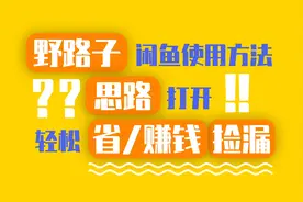 偷懒也想抠门？野路子闲鱼使用方法，思路打开轻松省钱赚钱还捡漏视频封面
