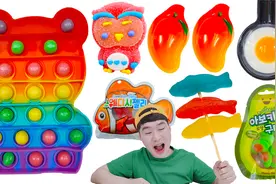 软糖大作战！五颜六色的酸甜软糖，QQ弹弹还有流心，越吃越上头~视频封面