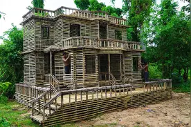 非特效，徒手建造天花板炫技之作，大别墅带泳池