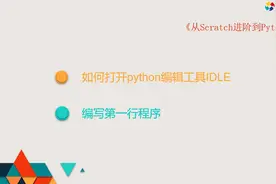 《从Scratch进阶到Python基础篇》第三章使用IDLE编写第一行程序