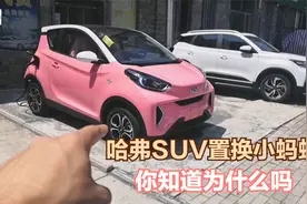 想知道车主为啥用哈弗SUV置换小蚂蚁么？因为他百公里只要7度电！视频封面