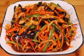 饭店的鱼香肉丝为啥那么好吃？分享正确做法，色泽红亮，美味下饭