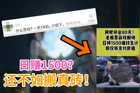 网吧老板靠游戏搬砖日赚1500？还不如搬真砖！视频封面