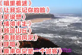 让我忘记你的脸。笑说想。情浓半生。越过山丘。真我的风采。呼吸视频封面