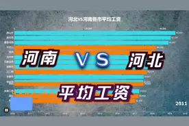 河北省VS河南省各市过去十年平均工资（非私营）视频封面
