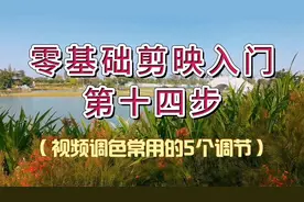 零基础剪映入门第十四步：视频调色不难，用好这5个调节功能够了