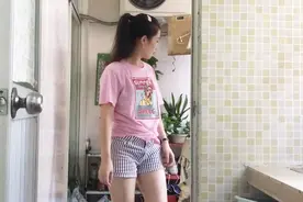 妹子最近食欲太好变胖了，穿上短裤发现有小肚子，赶紧做减肥餐视频封面