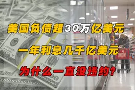 美国负债超30万亿美元，一年利息几千亿美元，为什么一直没违约？视频封面