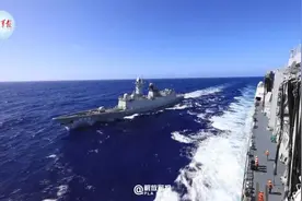 现场画面！舰艇编队综合作战支援演练视频封面