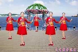 广场舞欣赏《惜别的海岸》龙飘飘经典演唱，歌醉舞美，32步附分解
