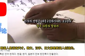 韩国人：韩国不仅发明了汉字，日文也是韩国人发明的！视频封面