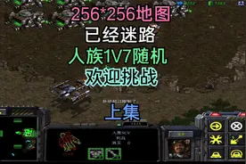 星际争霸：实战256*256地图，人族1V7随机电脑，长达1小时的战斗视频封面