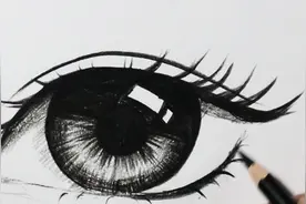 教你画超简单眼睛，步骤很详细，一看就会系列