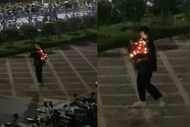 男子大学内表白失败，当场扔花向围观人群大喊“她是女同”视频封面