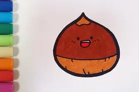 儿歌多多儿童简笔画 栗子 栗子成熟的季节 宝宝一起把它画下来