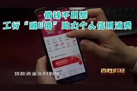百姓财经：借钱不用愁 工行“融E借”助力个人信用消费