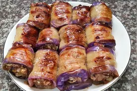 茄子肉卷的做法，外焦里嫩营养美味，实在太好吃了视频封面