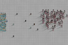 环世界RimWorld：100个手持铁剑女奴隶对战100位随机属性的执政官