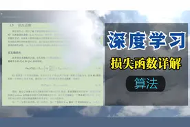 深度学习：损失函数详解，手绘教学浸入式学习视频封面