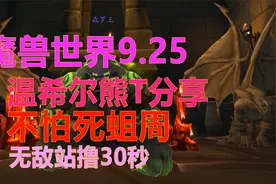 魔兽9.25温希尔熊T分享心得视频 死蛆周站撸30秒