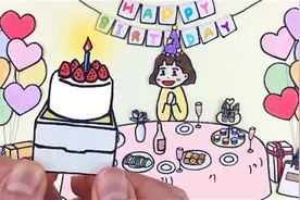 趣味定格动画：西蒙生日，邀请朋友参加生日派对视频封面