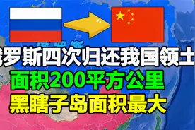 俄罗斯四次归还我国领土，面积近200平方公里，黑瞎子岛面积最大视频封面