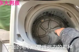 全自动洗衣机电机嗡嗡响不脱水，打开后盖看一眼就知道问题在哪