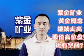 紫金矿业 黄金概念继续走高 股价高位盘整还有空间？视频封面