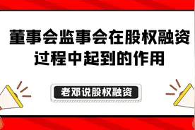 董事会监事会在股权融资过程中起到的作用(上)视频封面