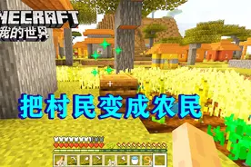 我的世界60：给村庄送堆肥箱，把无职业的村民，变成农民！