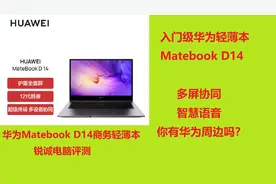 锐诚电脑评测：华为Matebook D14 i5 1240P商务轻薄本 4999元视频封面