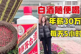 飞天随便喝？年薪30万！茅台酒厂薪资待遇曝光，看完你羡慕吗视频封面