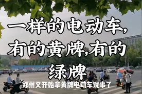 我是迷茫的：在郑州一模一样的电动车，为啥有人黄牌，有人绿牌？