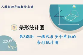 人教版数学四年级上册 第七单元 3.一格代表多个单位的条形统计图