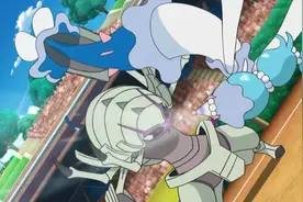 宝可梦：西狮海壬对战具甲武者，对方是古兹马，一点都不友好！