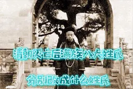 清朝灭亡后，满族八大姓氏，分别改成什么姓氏，您身边有没有姓的视频封面