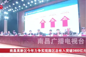 第一名！南昌高新区力争今年园区总收入突破3600亿元！视频封面