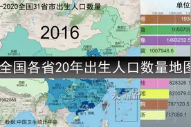 2002-2020中国各省二十年出生人口数量地图 历史 数据视频封面