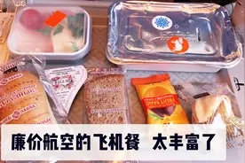 廉价航空公司的飞机餐竟然这么丰富，第一次被吃撑，好多套餐可选视频封面
