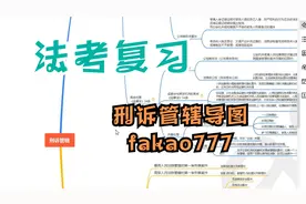 法考复习-了解完整的知识脉络，做一张好用的刑诉法导图视频封面