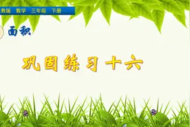 三年级下册数学《面积知识巩固练习》，讲面积知识，巩固数学基础视频封面