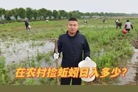 听说在农村捡蚯蚓月入过万，小伙不信下田亲测，三小时收获122元视频封面