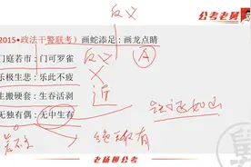 类比推理真题：画蛇添足∶画龙点睛 A. 门庭若市「老杨聊公考」视频封面