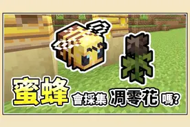 鬼鬼【我的世界】蜜蜂能不能采集凋零花蜜？
